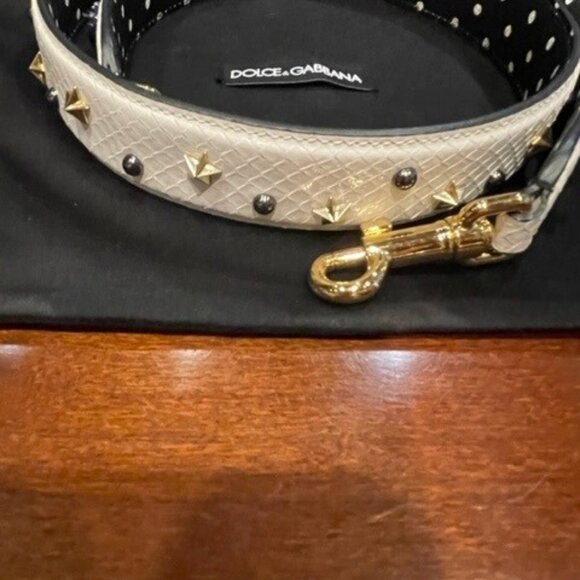 DOLCE & GABBANA SHOULDER BAG STRAP w/CRYSTALS AUTHENTIC - Picture 2 of 8